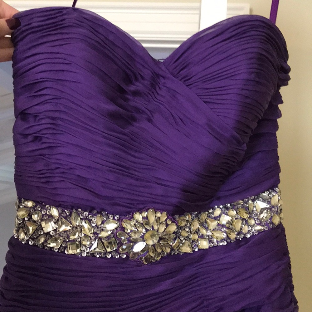 Purple boutique dress.